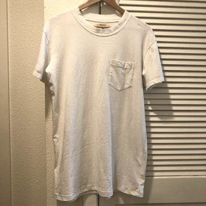 Madewell White Pocket Shirt Dress